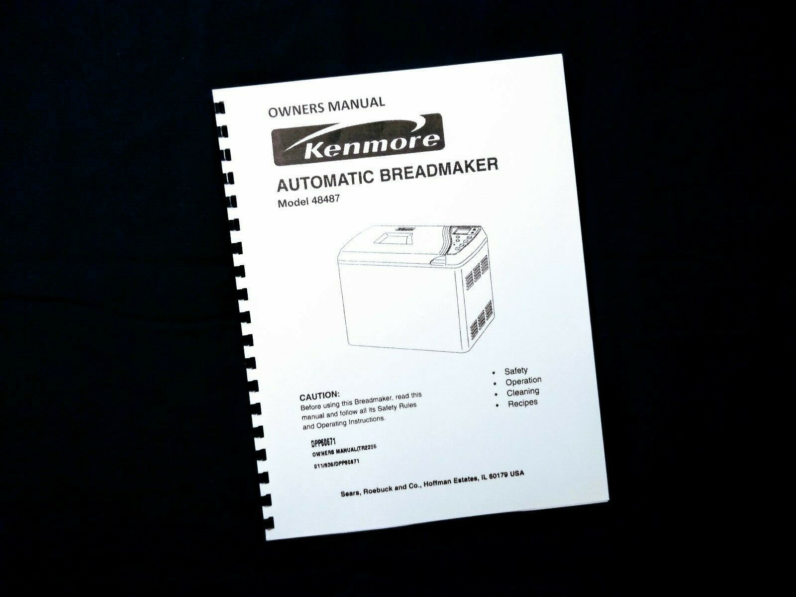 Kenmore 48487 Bread Maker Machine Instruction Manual & Recipes gallery