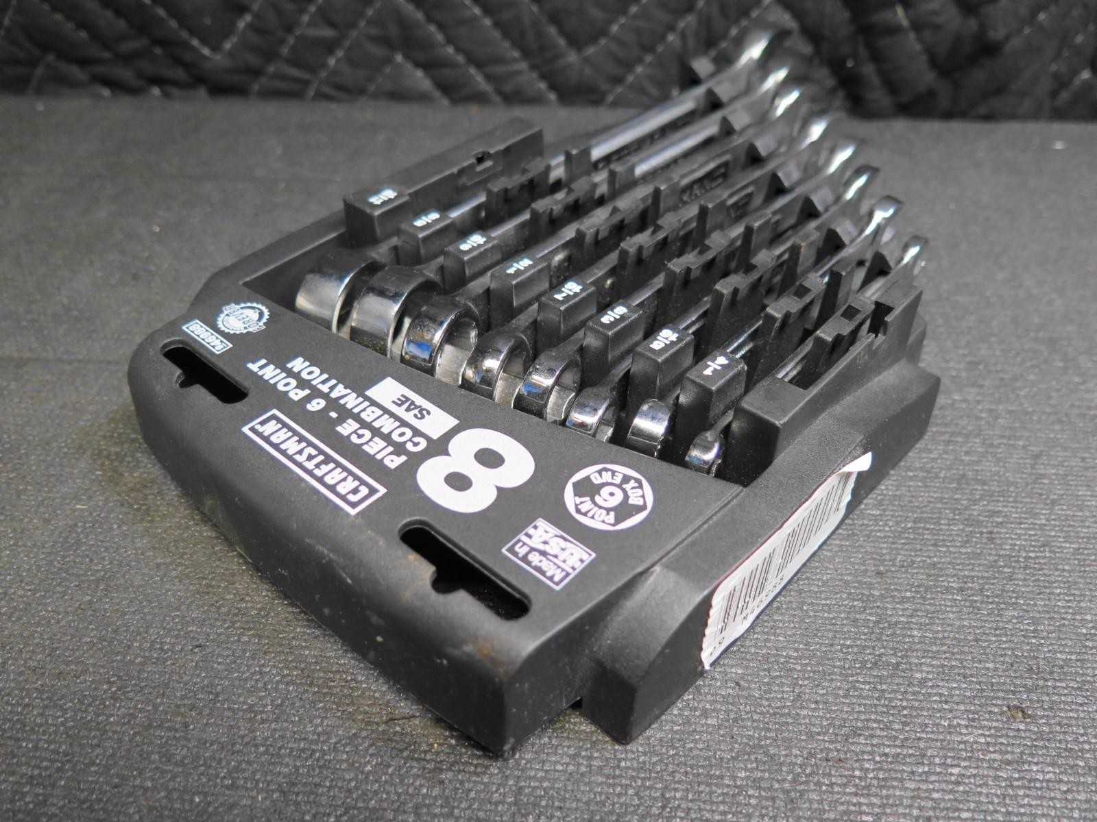 Craftsman 8 Piece Six Point Combination Wrench Set #46988 Vintage U.S.A. SAE gallery