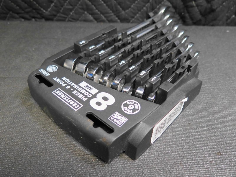 Craftsman 8 Piece Six Point Combination Wrench Set #46988 Vintage U.S.A. SAE gallery