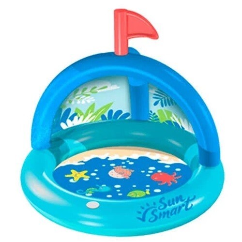 Sun Smart Splash & Play Baby Kiddie Pool with UPF 50 Sun Shield #4976 gallery