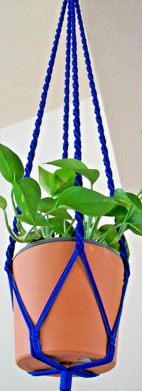 Handmade Macrame Plant Hanger - Double Spiral Plant Hanger - Plant Hanger Holder gallery