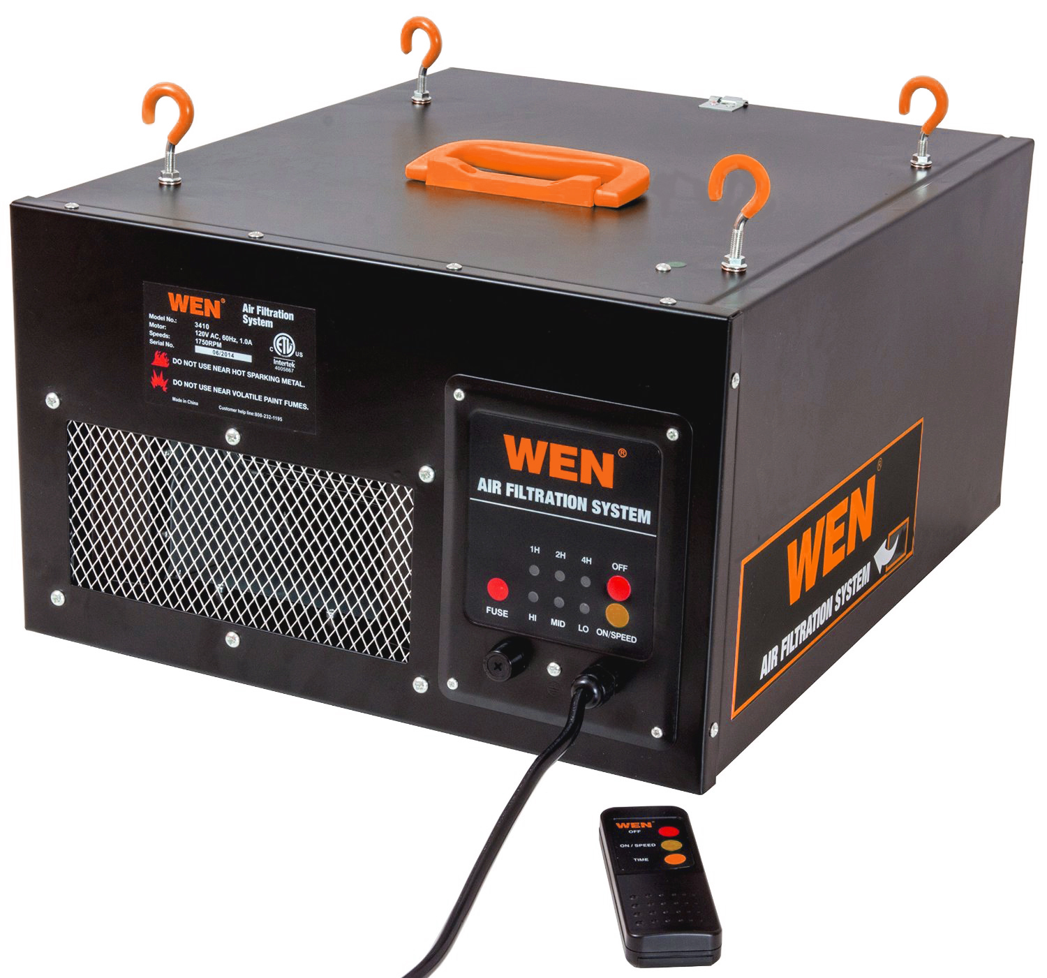 WEN 3410 3-Speed Remote-Controlled Air Filtration System gallery