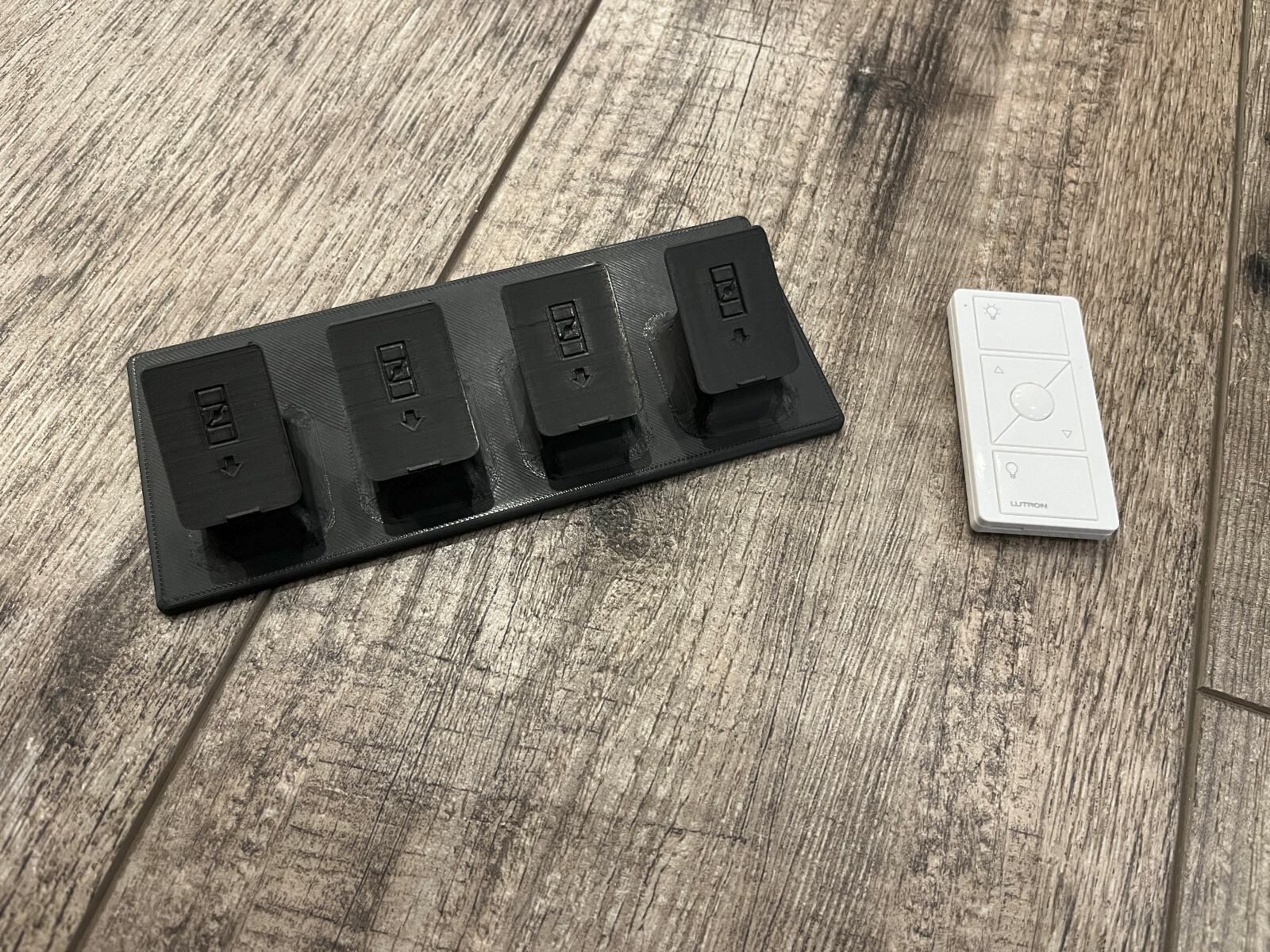 Remote Stand for Lutron Caseta Pico Remote - Quad Pedestal - Black gallery