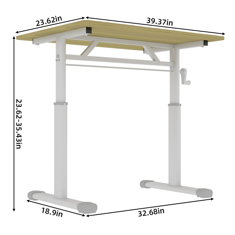 Study Home Office Desk Height-Adjustable for Standing or Sitting Multi-Purpose gallery