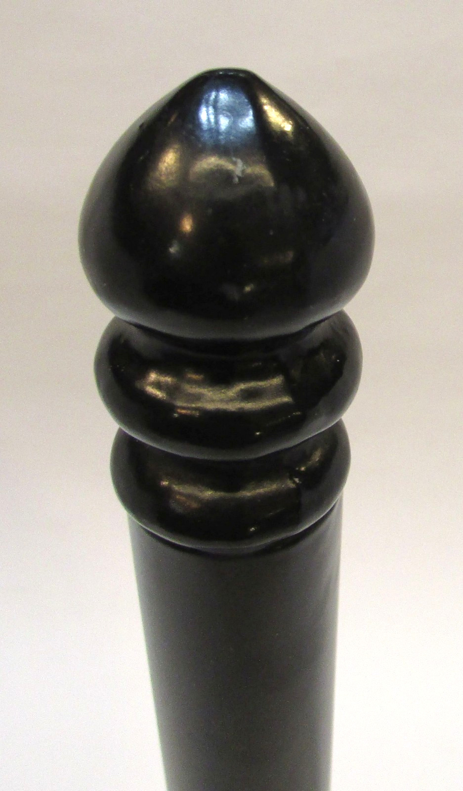 Black Cast Iron Base Steel Pole 13+" Tall Standing Vertical Paper Towel Holder A gallery