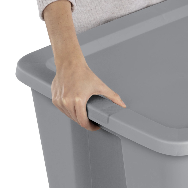 Extra Large Storage Bin, 30 Gallon Durable Plastic Storage Tote with Snap-On Lid gallery
