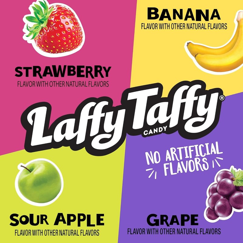 Laffy Taffy Assorted Fruit Flavored Mini Bars 6 Ounce Bag gallery
