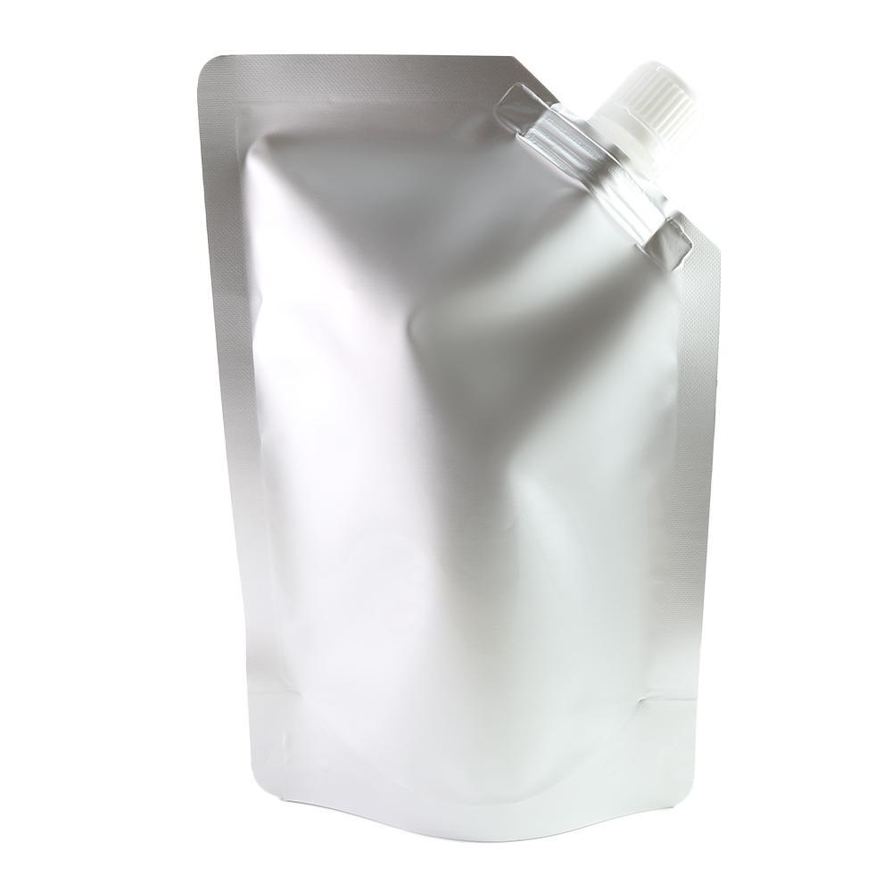 100-1500ML Silver Drinking Pouch with Corner Pouring Cap Liquid Beverage Bags gallery