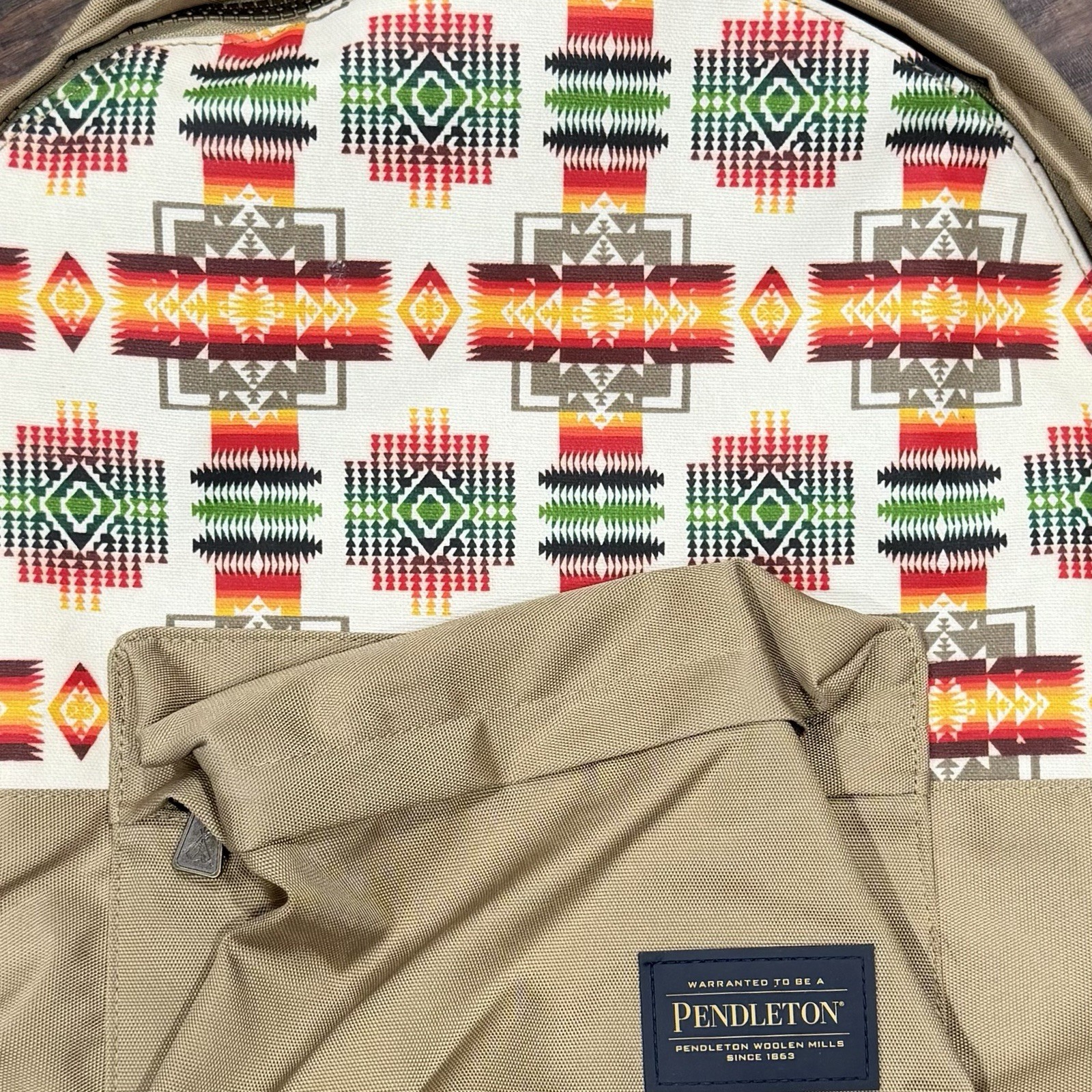 Pendleton Back Pack Canopy Canvas Chief Joseph 19X16 NEW 3