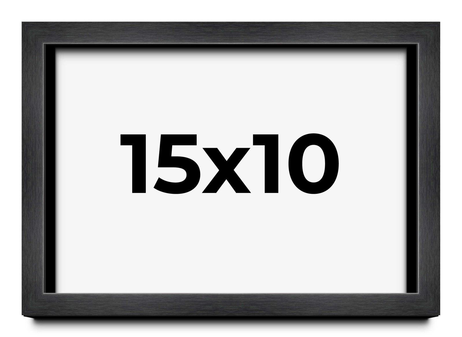 15x10 Shadow Box Frame Grey Charcoal Black | 0.875 Inches Deep | Wood Shadowbox gallery