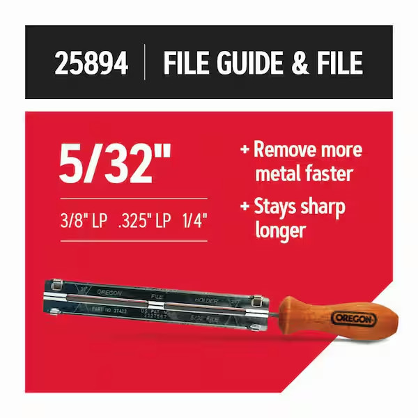 Chainsaw File Guide, Includes 5/32 In. round Saw Chain File, for 3/8 In. Low Pro gallery