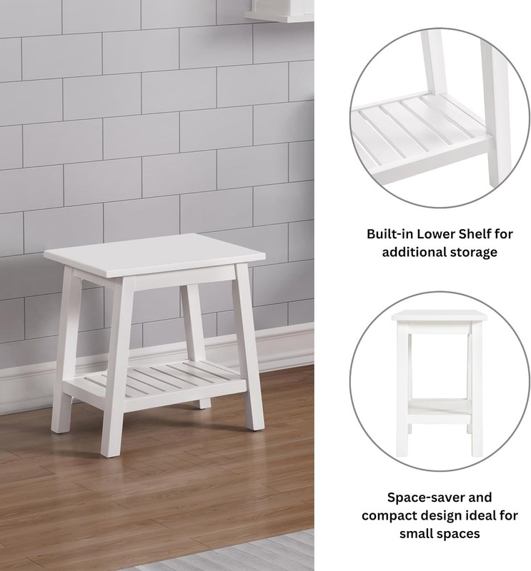 Dorset Bench Stool with Storage – Multi-Functional and Space-Saving Wooden Seat gallery