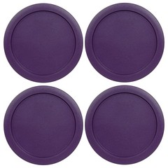 Replacement Lids for Pyrex 1-CUP Storage Cover 4″ Bowl 7202-PC Purple (4 pcs)