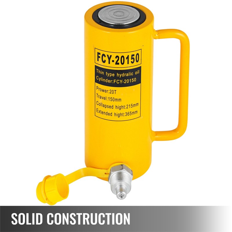 Hydraulic Cylinder Jack, 20 Ton Solid Ram Hydraulic Cylinder, 6 Inch Stroke Sing gallery
