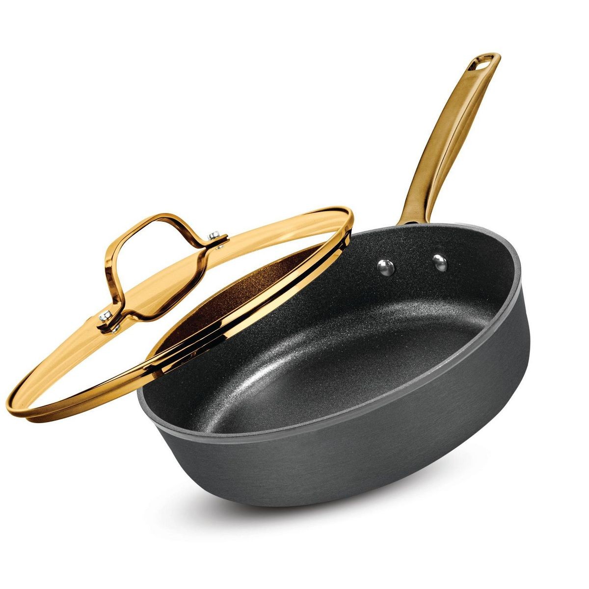 Granitestone Armor Max Gold 14 in Nonstick Heavy Duty Hard Anodized Sauté Pan gallery