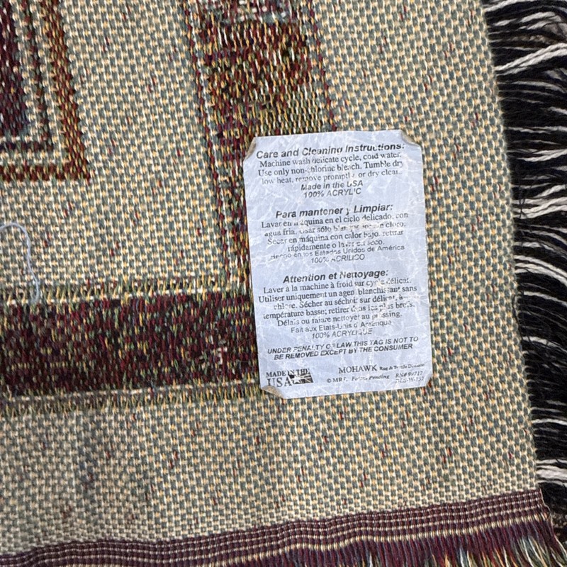 Wolf In Birch Trees Throw Blanket Afghan 50”x57" Tapestry David Wenzal gallery