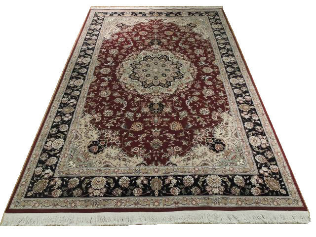6x9' Quality Handmade Wool and Silk Rug ELEGANT #PIX-15506 gallery