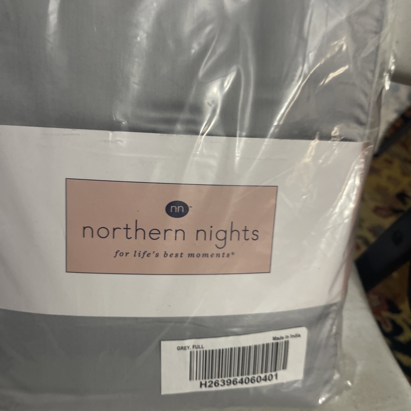 NEW Northern Nights Down Blanket Gray Full Size 400 TC 650 Fill Duck Down S1 gallery