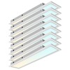 LUXRITE 6x2 FT LED Recessed Panel 13W/16W/20W 4CCT Up to 2200LM UL 8PK gallery