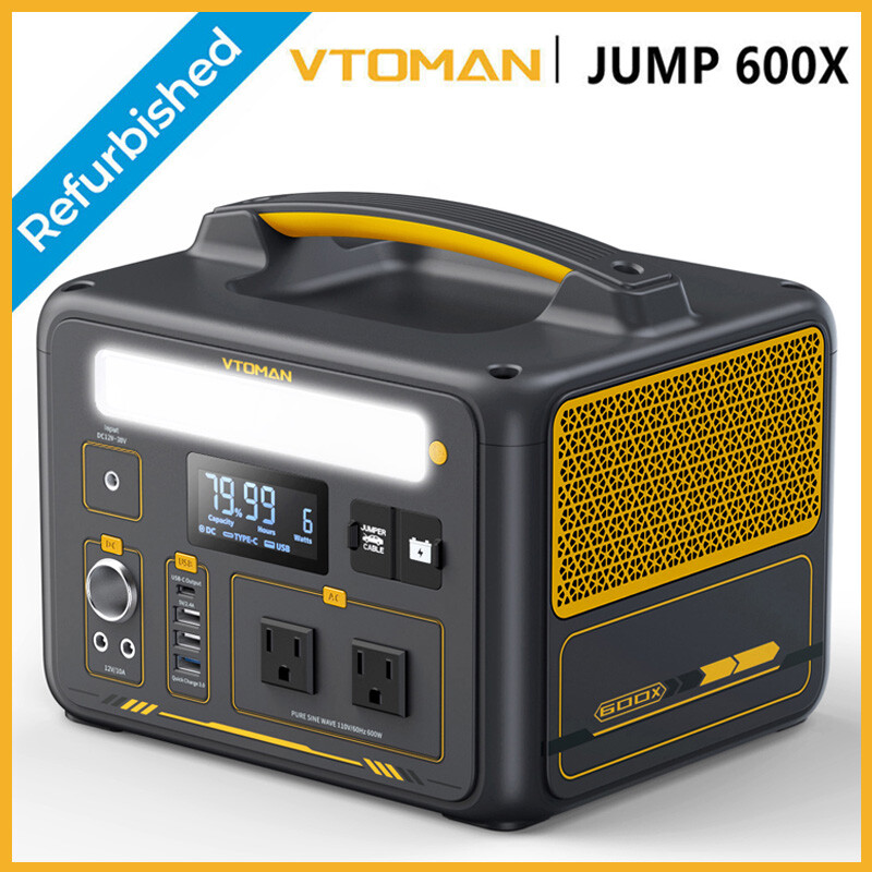 VTOMAN Jump 600X Portable Power Station 600W 299Wh LiFePO4 Battery Generator gallery