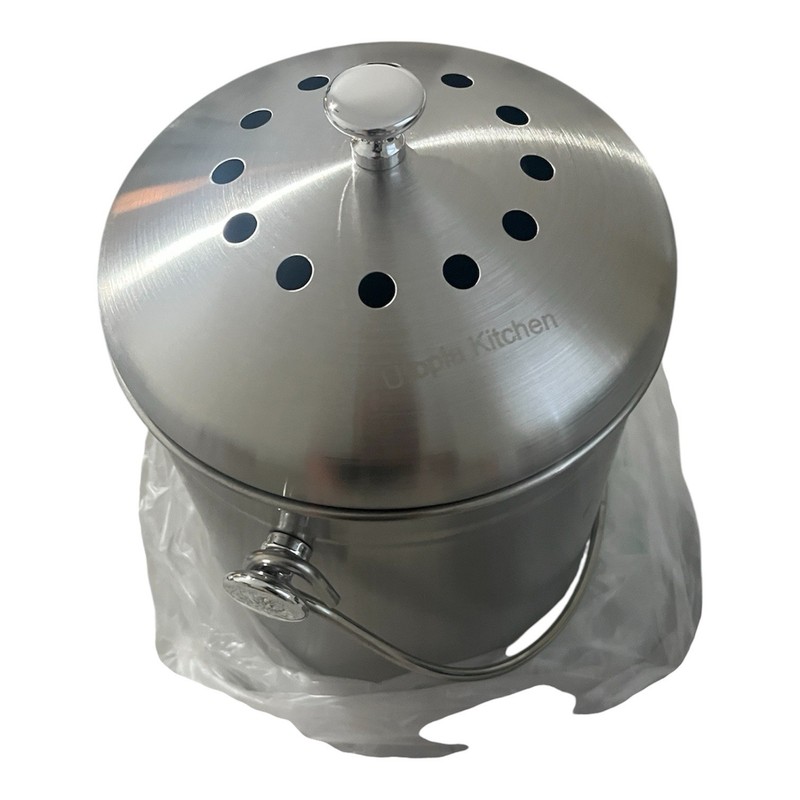BRAND NEW Utopia Kitchen Compost Bin for Kitchen Countertop - 1.3 Gallon Bucket gallery