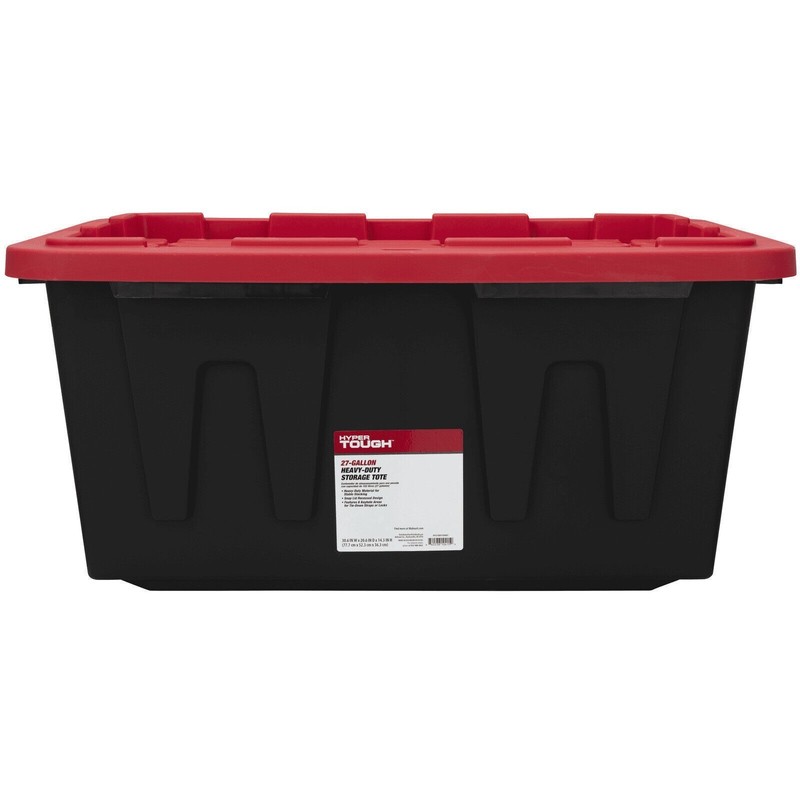 27 Gal Plastic Storage Stackable Basements Snap Lid Organizing Sundries 4 Pc New gallery