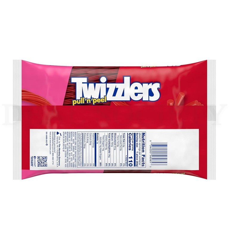 Twizzlers Pull 'n' Peel Cherry Flavored Licorice Candy 28oz Lot of 4 Bags gallery