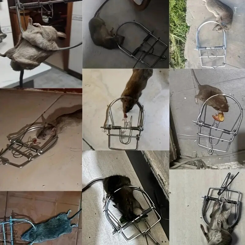 3 Units Small Animals Spring Traps Catch Traps Mouse Trap Rodent for Rabbit Rat gallery