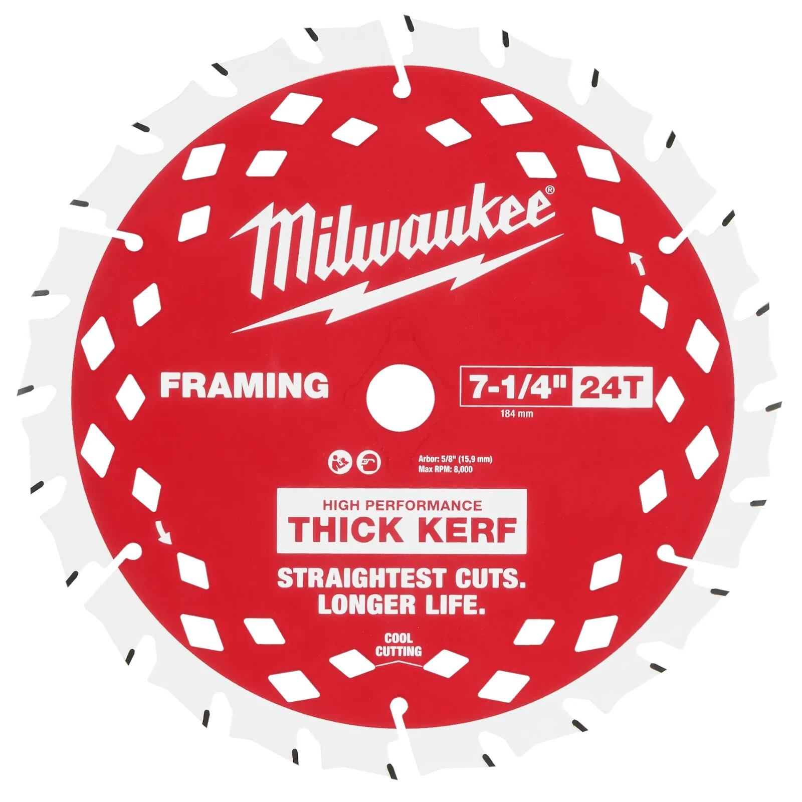 Milwaukee Tool Thick Kerf Circular Saw Blade 7-1/4 In. 48-41-0740 gallery