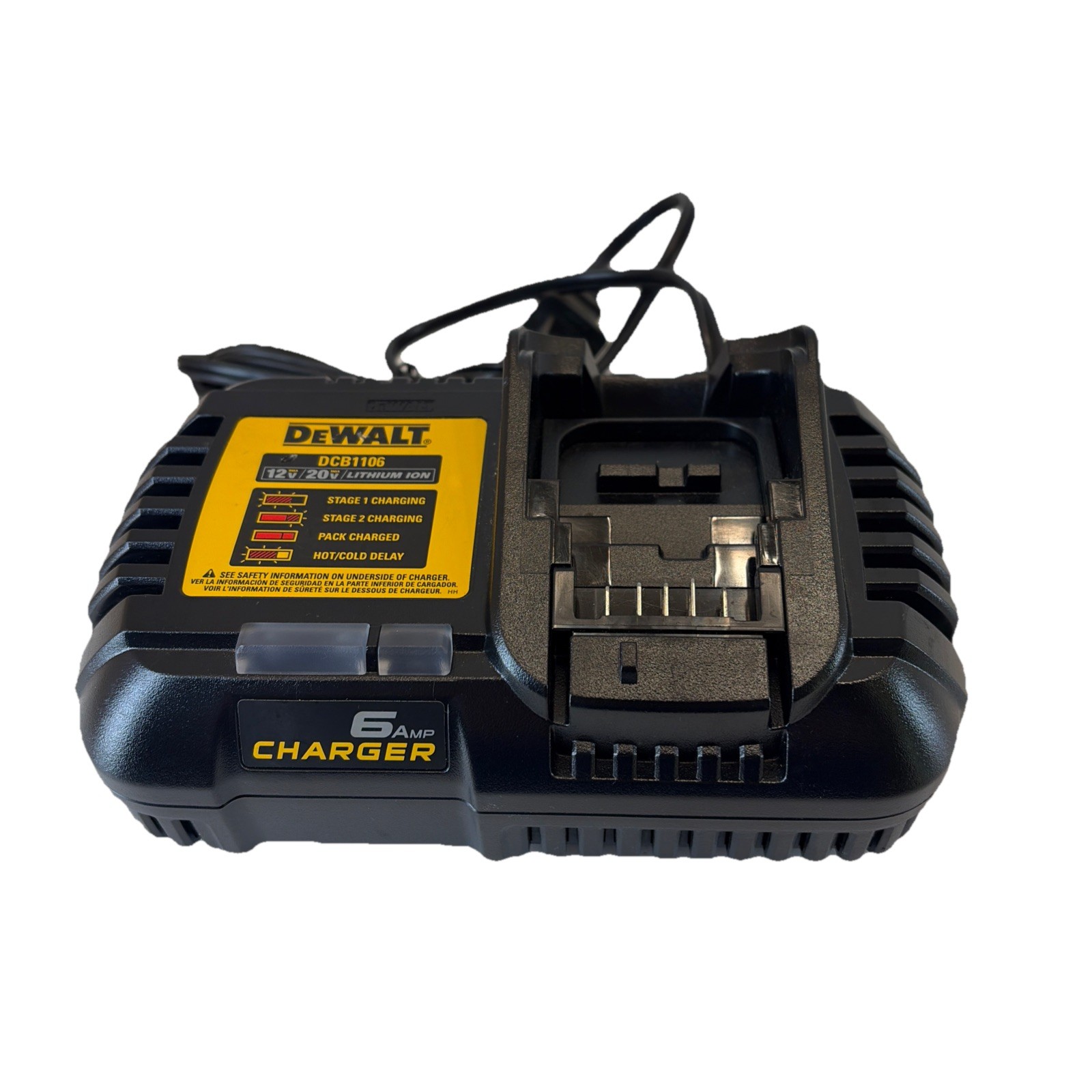 Dewalt 6-Amp Fast Battery Charger 12V / 20V / 60V Li-ion DCB1106 gallery