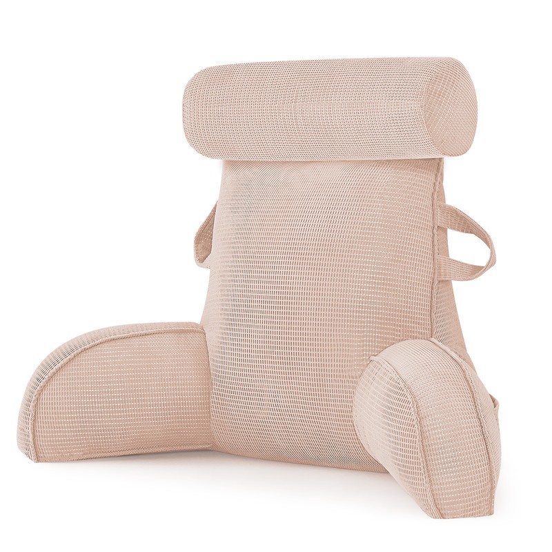 Reading Pillow with Arms Soft Backrest Support Pillow with Side Pocket gallery