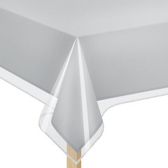 Clear Plastic Table Protector 54×72 Inch Heavy Duty Vinyl Waterproof Table Cove