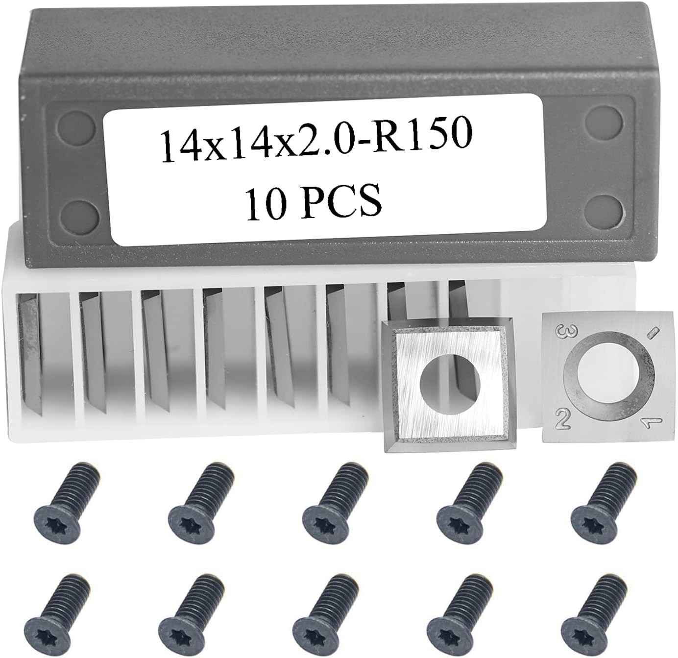 Square 14mm Carbide Inserts Cutters Knives Replacement 14 x 14 x 2mm -R150 gallery