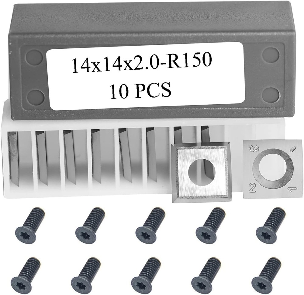 Square 14mm Carbide Inserts Cutters Knives Replacement 14 x 14 x 2mm -R150