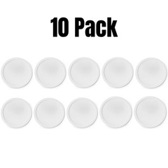 Corelle 1QT Plastic Storage Replacement Lid White 323PC Bulk 10 Pack 8 3/4″ NEW!