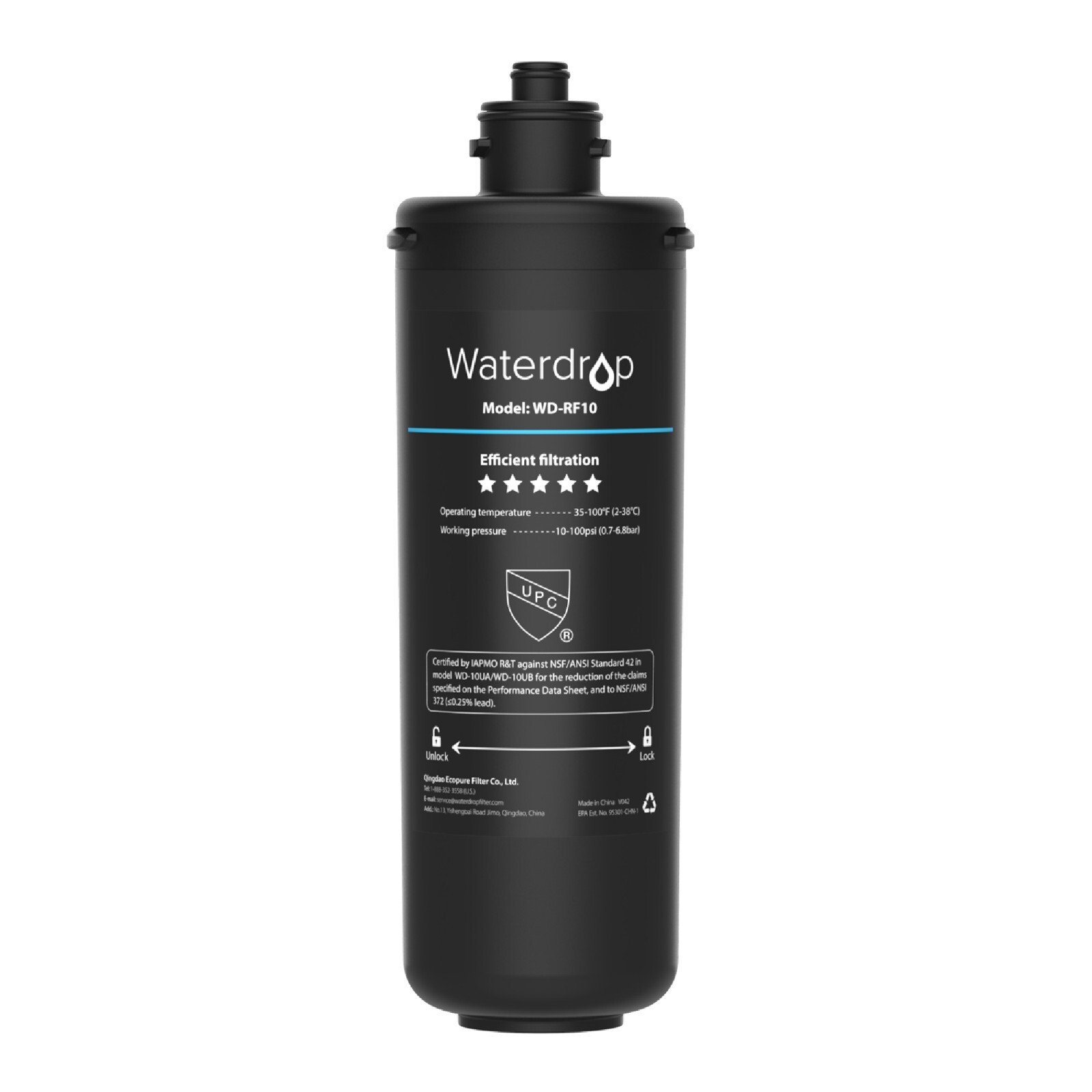 Waterdrop RF10 Replacement Filter Cartridge for 10UA/10UB UnderSink Water Filter gallery