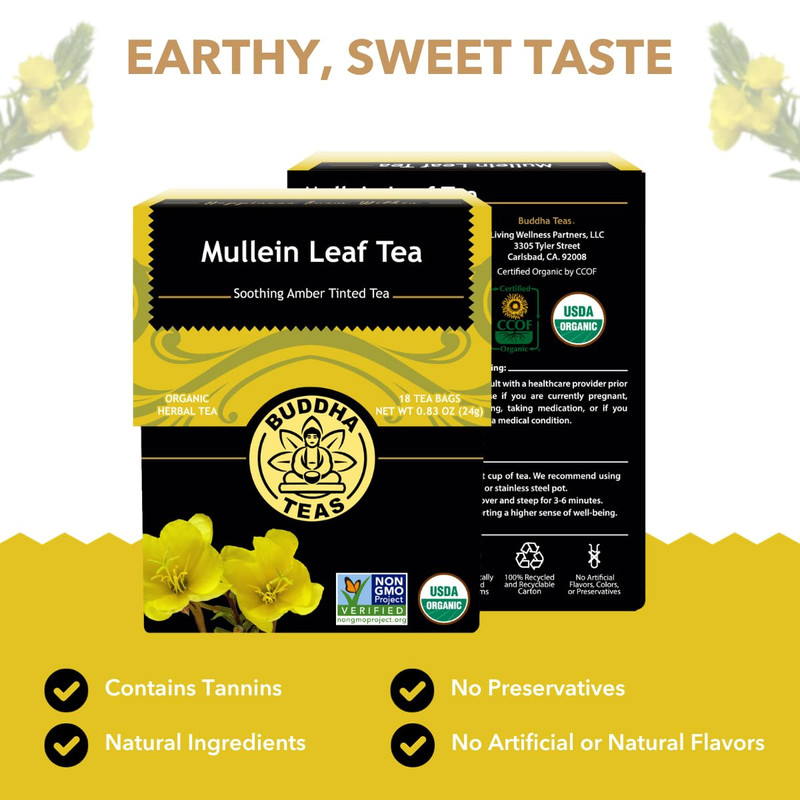 - Mullein Leaf - Organic Herbal Tea - for Health & Wellbeing - with Antioxidants gallery