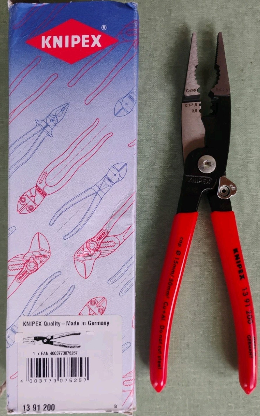 Knipex Pliers 13 91 200 Damaged Box gallery