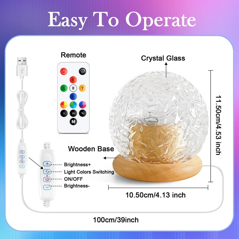 Crystal Light Projector 216 Modes Bedroom Mood Lighting Remote USB gallery