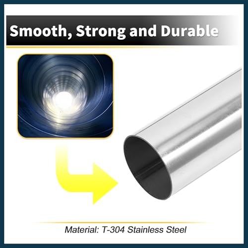 Straight Mandrel Exhaust Pipe 3" Inch OD 30" Inch Length T304 3"OD-Straight-30" gallery