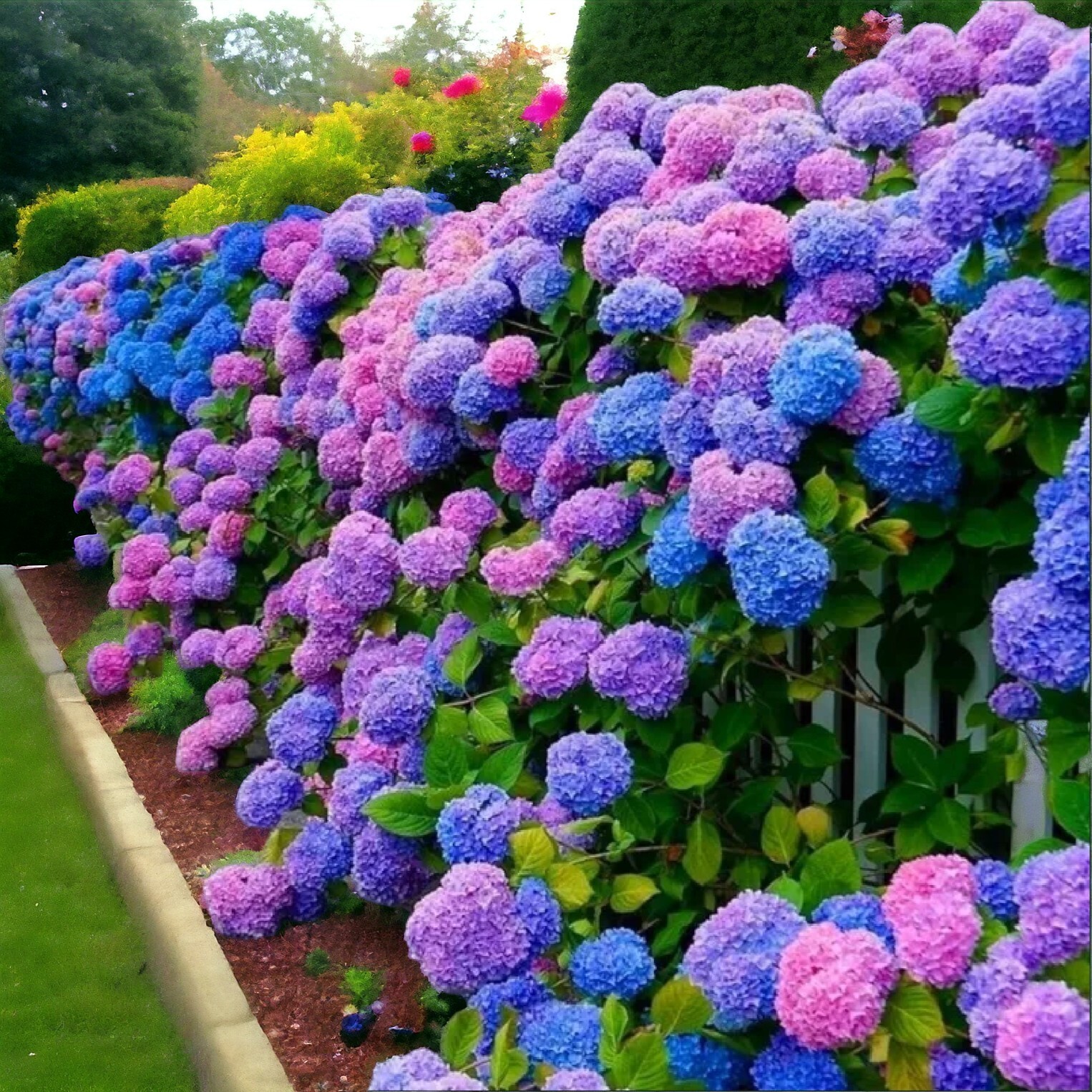 25pcs Blue Pink Purple Hydrangea - Beautiful and Hardy Perennial Flowers gallery