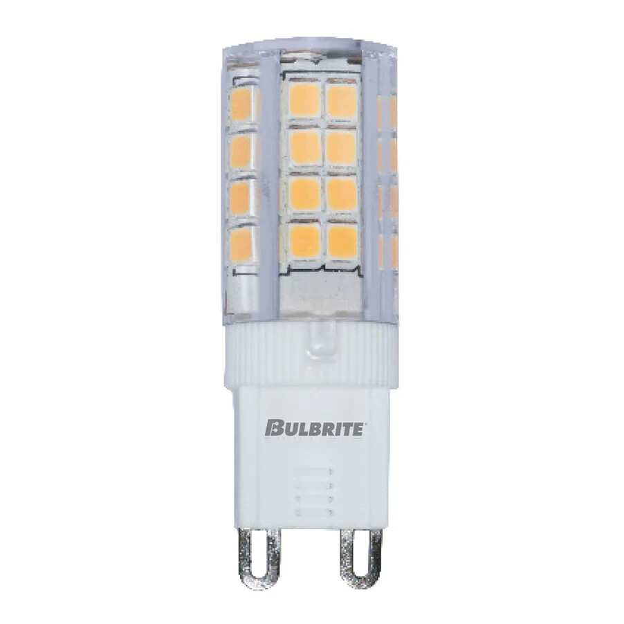 BULBRITE 770589 LED SPECIALTY MINI BULB 3.5W=25W 120V T4 2-Pin G9 BASE CLEAR 27K gallery