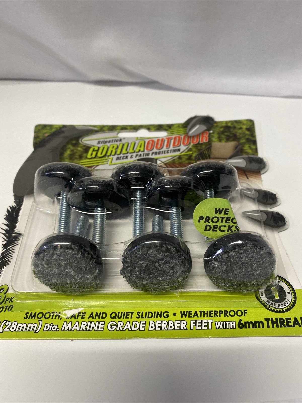 Slipstick Gorilla Outdoor Adjustable Furniture Levelers (8 Pack) H5010 gallery