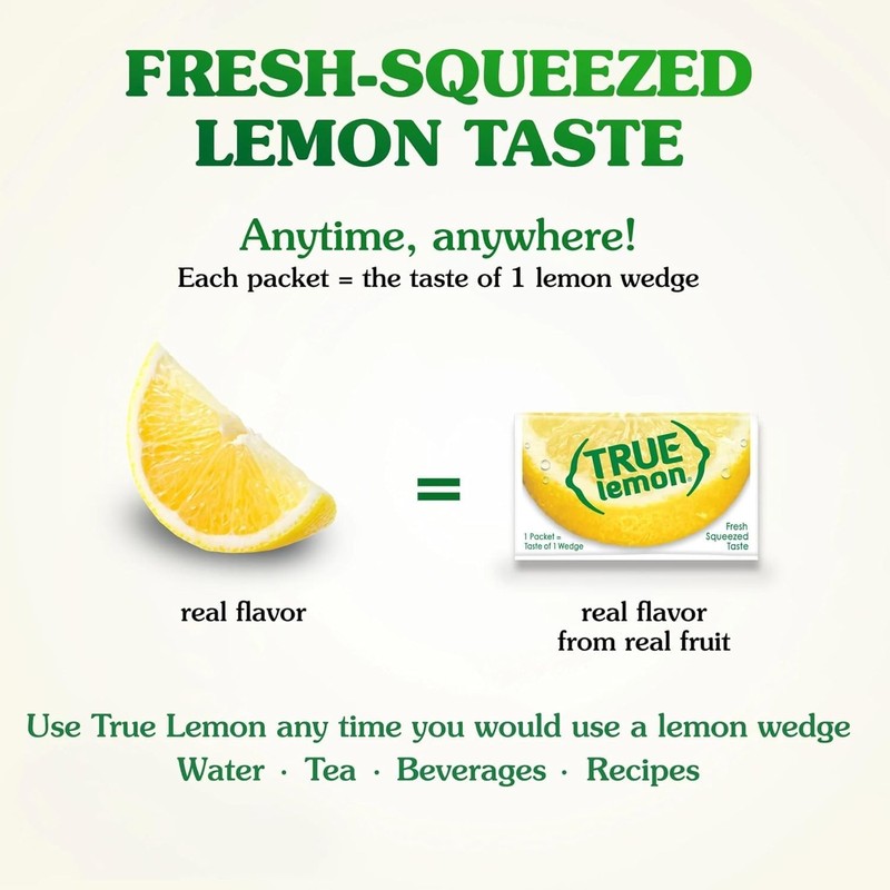 True Citrus TRUE LEMON Water Enhancer Bulk Dispenser 100 Count Pack of 1 gallery