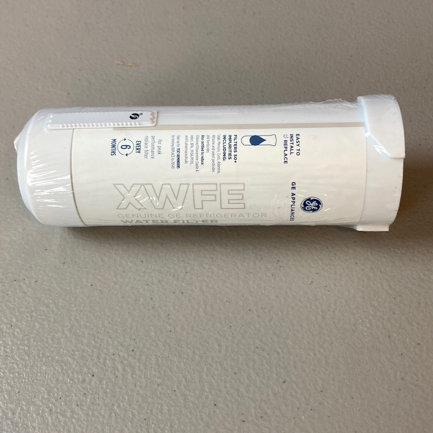 Quantity 1, GE® XWFE Refrigerator Water Filter Genuine with RFID Chip Sealed NEW gallery