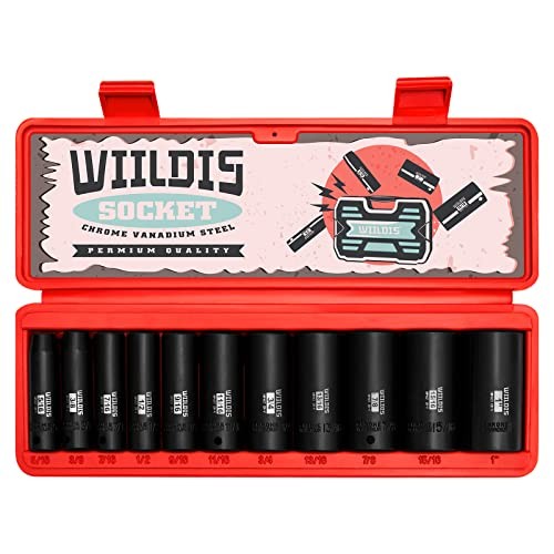 11-Piece 3/8-Inch Drive Deep Impact Socket Set - 5/16 to 1 Inch SAE - 11 Pieces gallery