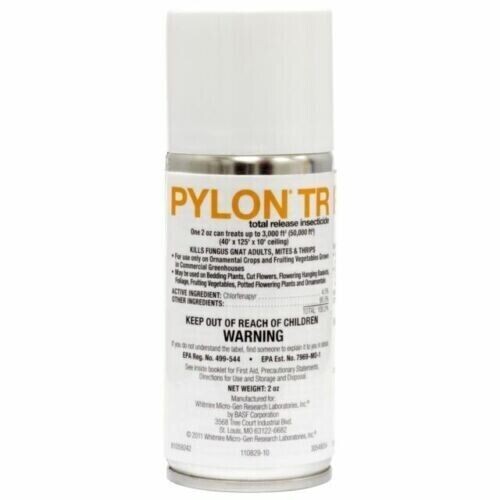Pylon TR Insecticide Miticide Fogger Controls Mites and Thrips 2 oz Can BASF gallery