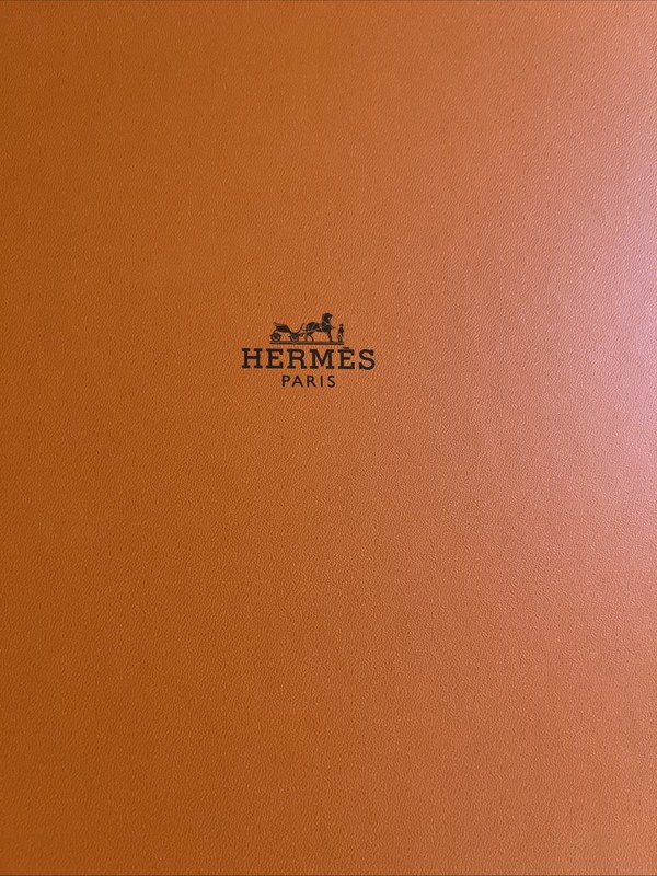 Authentic Hermes Empty Bag Box 18" X 15" X 4" (252) + Tissue + Ribbon gallery