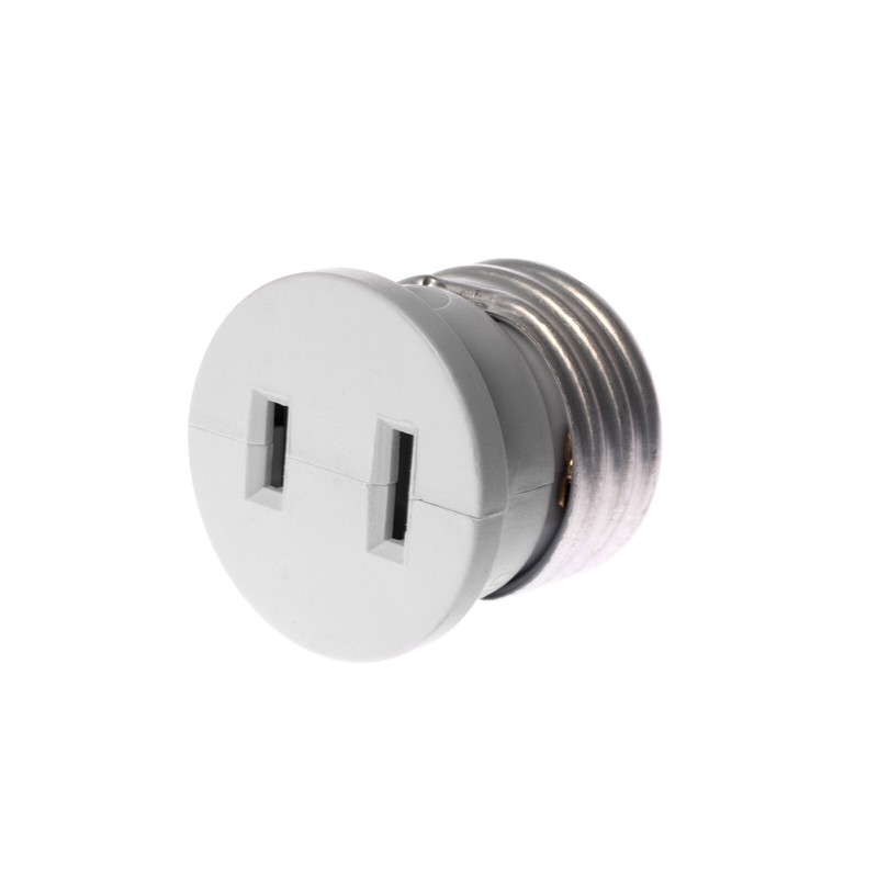 Polarized E26 Base Light Bulb Socket Plug – Convert Any E26 Socket into 2 Prong gallery