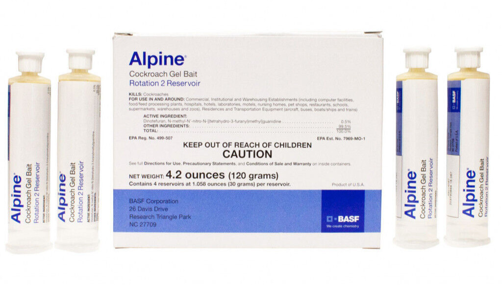 4 Tubes Alpine Cockroach German Roach Control Gel Bait Rotation 2 ~120 grams gallery